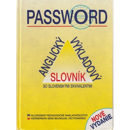 Password - Anglický výkladový slovník so slovenskými ekvivalentami