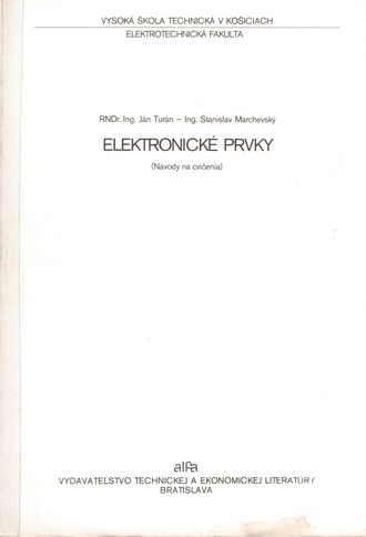37488 Elektronické prvky (Návody na cvičenia( – Obrázok 1