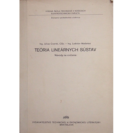 Teória lineárnych sústav ( Návody na cvičenia )