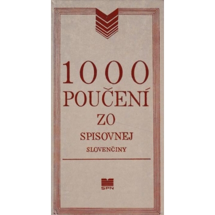 1000 poučení zo spisovnej slovenčiny