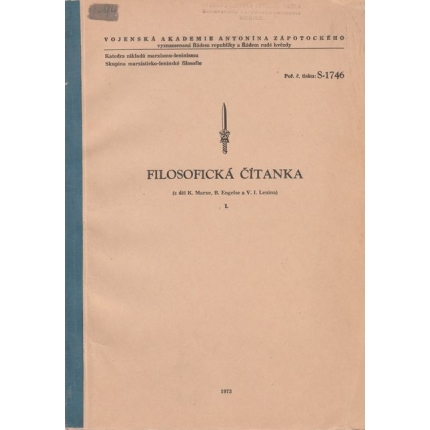 Filosofická čítanka (z děl K. Marxe, B. Engelse a V. I. Lenina) I. +  II. + III. diel