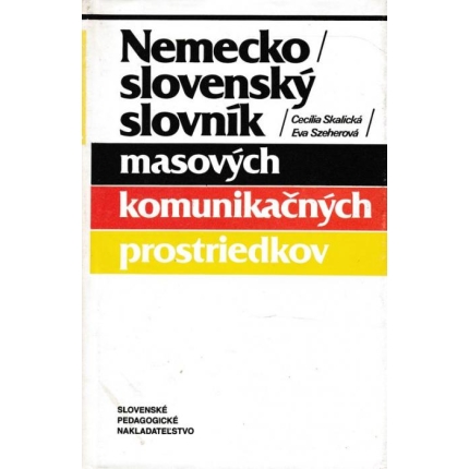 Nemecko - slovenský slovník masových komunikačných prostriedkov