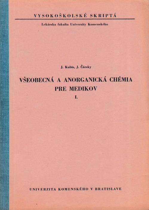 90108 Všeobecná a anorganická chémia pre medikov I. – Obrázok 1