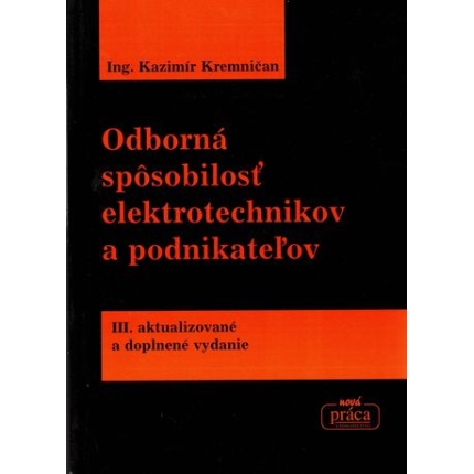 Odborná spôsobilosť elektrotechnikov a podnikateľov