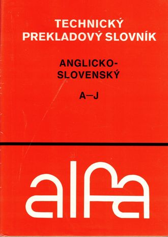 92702 Technický prekladový slovník anglicko - slovenský (A-J, K-Z) – Obrázok 1