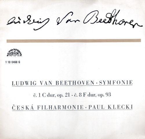 93111 SYMFONIE č. 1 C dur, op. 21 - č. 8 F dur, op. 93 – Obrázok 1