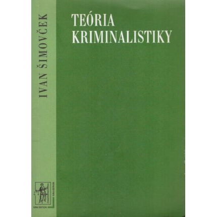 simovcek kniha teoria kriminalistiky